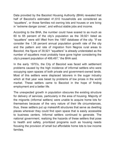 bacolod housing authority|Affordable Housing .